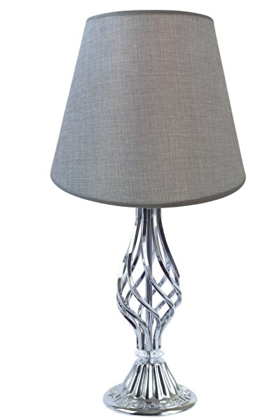 Dekovien أباجورة معدنية حديثة باللون الرمادي الداكن