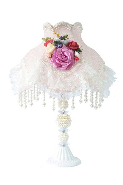 Nettenevime Flower Patterned Velvet Lampshade