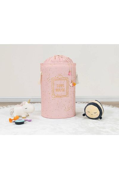MorPort 46X31 Baby Wardrobe Organizer - Round Bagged Toy and Dirty Basket