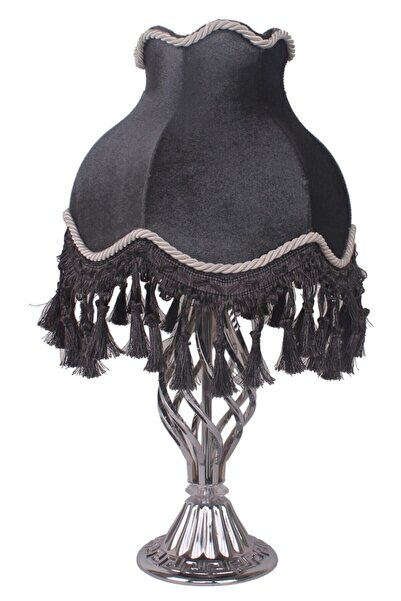 Dekovien Kadife Kaplı El Yapımı Klasik Model Abajur