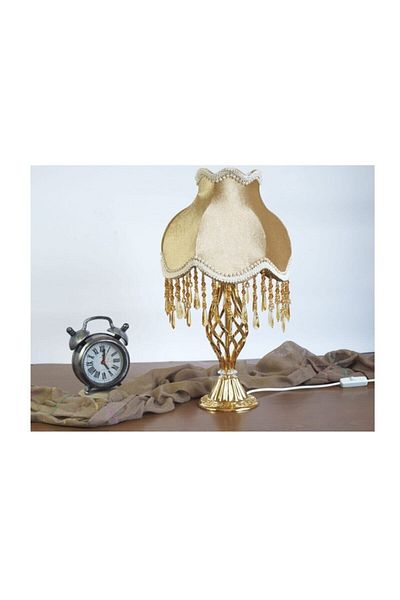 Nettenevime Flower Patterned Velvet Lampshade