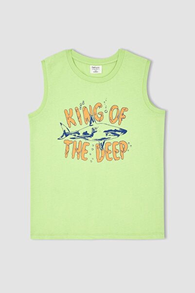 DeFacto Erkek Çocuk Baskılı Kolsuz Pijama Takım