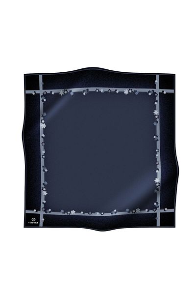 Vissona Γυναικείο μεταξωτό κασκόλ Twill Indigo-navy blue
