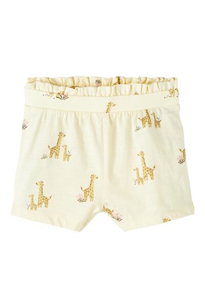 Name it Organic Cotton Baby Girl Animal Patterned Shorts