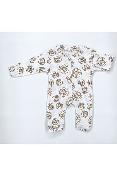 Nayinom Hobbe Baby Daisy Patterned Jumpsuit 1-3-6 Months