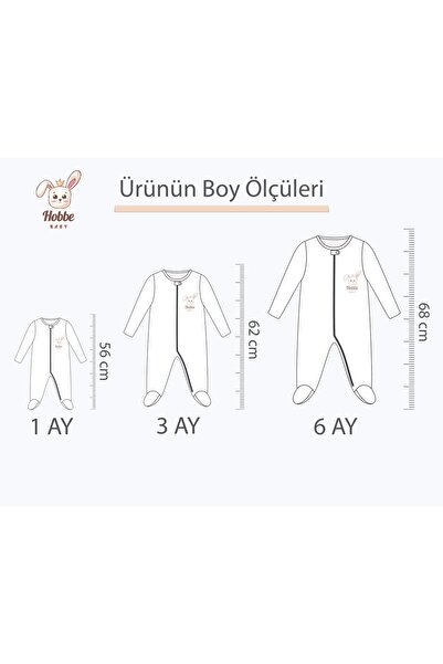 Nayinom Hobbe Baby Daisy Patterned Jumpsuit 1-3-6 Months