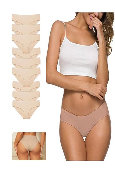 BENİMOLMALI Panties 9 Pieces Women's Seamless Laser Cut Flexible Panties Without Marking