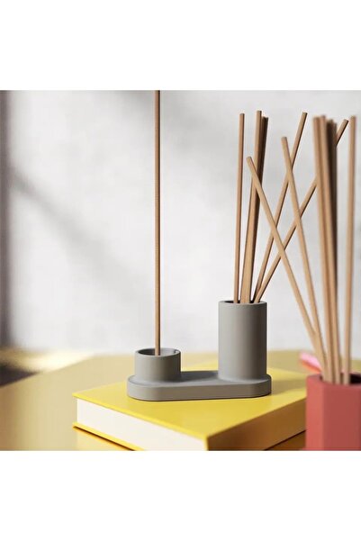 KUMS DESIGN Dekoratif Gri Tütsülük