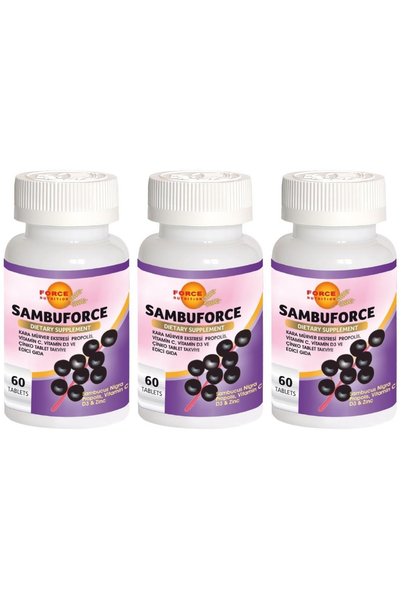 Force Nutrition سامبو فورس 3x60 قرص أسود إلدنبيري دنج فيتامين C D3 زنك