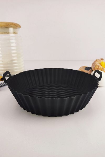 Digithome Fireproof Non-Stick Silicone Handle Airfryer Mold 20 Cm Black – Thn75823 C1-1-18