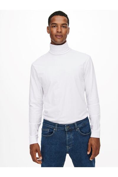 Only & Sons Шарф-хомут ONSMICHAN SLIM LS YUVARLAK YAKA TİŞÖRT