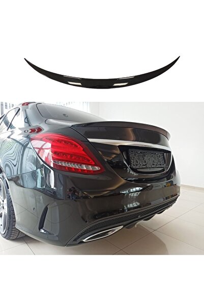 HYM TUNİNG Mercedes C Serisi W205 Spoyler Piano Black Parlak Siyah Kalın Tip,...