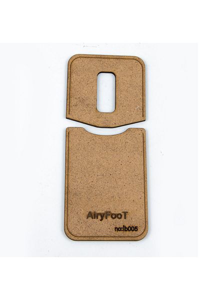 AiryFooT Шаблон за мини държач за карти от кожа за хоби, 2 части, İb05