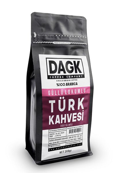 Dagk Turkish Coffee with Roses and Turkish Delights 200g (AROMATED)