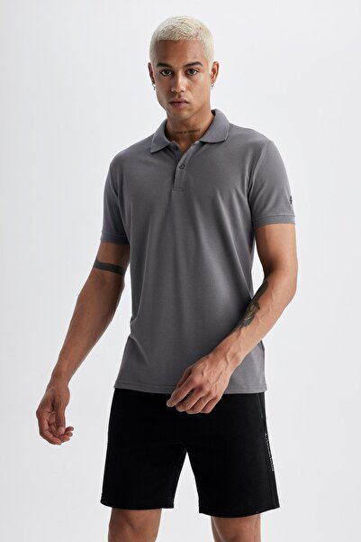 DeFacto Fit Slim Fit Polo Neck Short Sleeve T-Shirt V2910az23sm