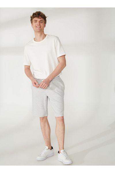 Guess Ανδρικό γκρι σορτς φούτερ - M3gd11kbk32 Angels Short, Eco Lyoc