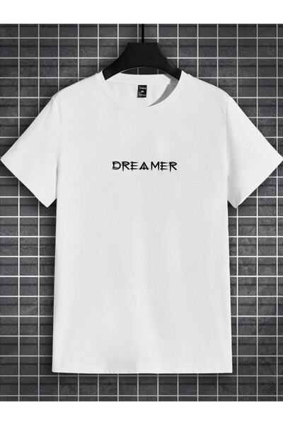 Machetta Καλοκαιρινό βαμβακερό μπλουζάκι Oversize Crew Neck με στάμπα Dreamer