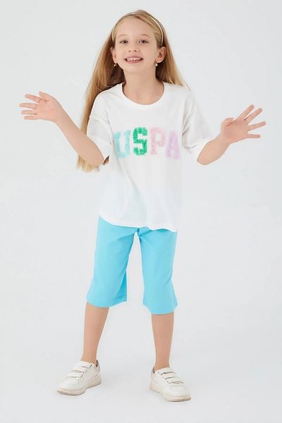 U.S. Polo Assn. Tricou pentru fete Capri Set Oxy-1401