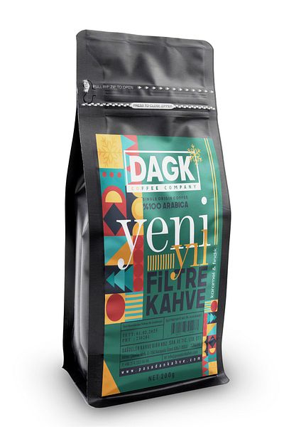 Dagk Filter Coffee Ground New Year Special 200gr (Caramel & Hazelnut Flavored)