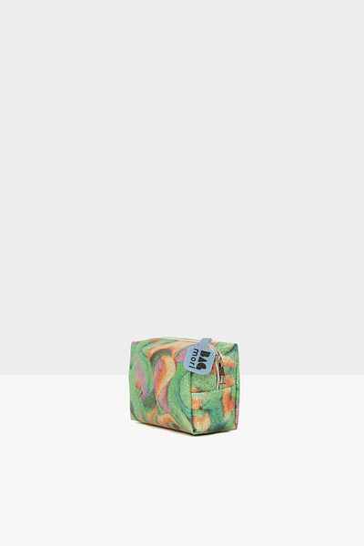 Bagmori Green Women's Patterned Zippered Makeup Bag M000008000