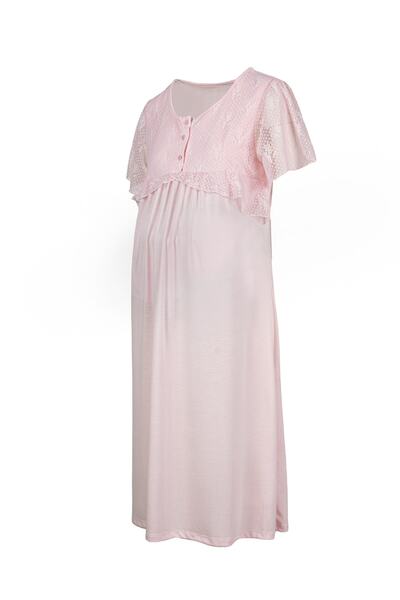 BSM Жіноча коротка нічна сорочка для породіль