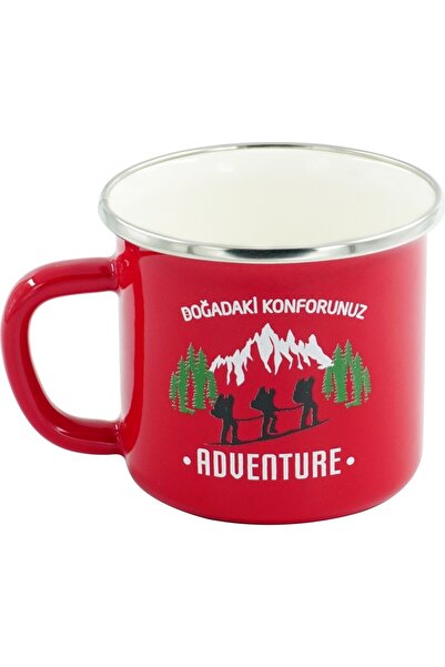 Orcamp Retro Emaye Orcamp Kupa Bardak Mug