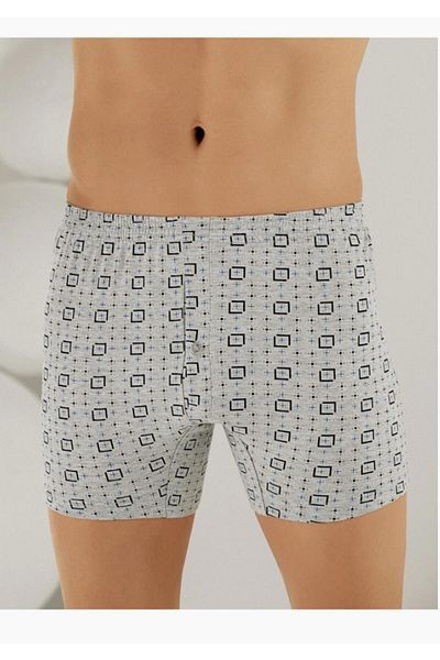 Şahinler Combed Cotton Buttoned Boxer White M New Season (10 Pieces Economical Pack)