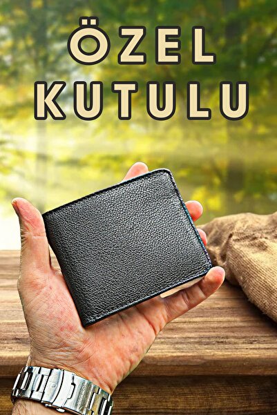 debbah Чоловічий гаманець з натуральної шкіри чорного кольору Garzia King Гаманець з натуральної шкіри