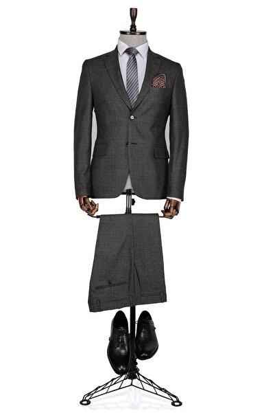 Buenza Marbella Slim Fit Kahverengi Erkek Takım Elbise