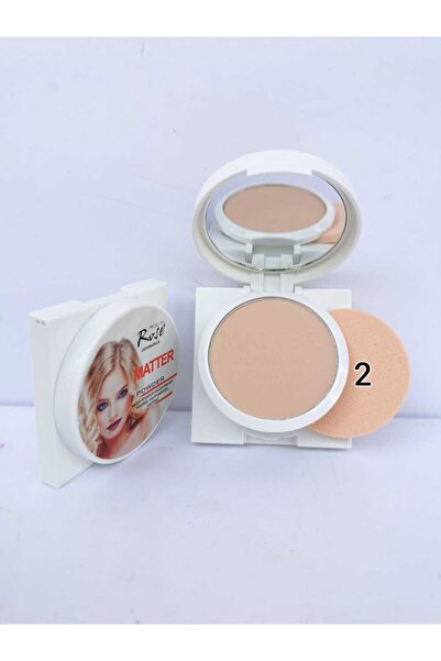 AİLY COSMETİCS Rose Aynalı, Süngerli, Matte Pudra