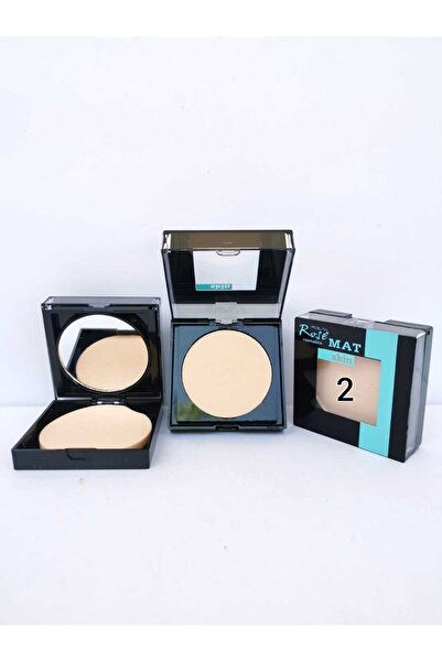 Roesıa Rose Cosmetics Rose Aynalı, Süngerli, Skin Matte Pressed Pudra