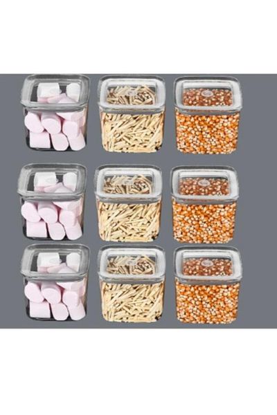VİP AHMET 9 Pieces 700ml Vipahmet Sude Series Vacuum Storage Container