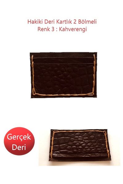 Bonvii Int Card Holder Genuine Leather 2 Compartments