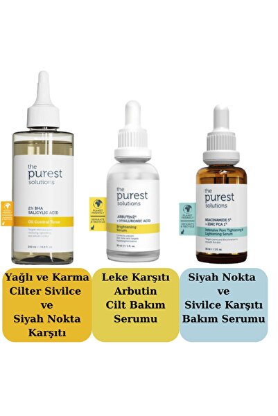 The Purest Solutions Siyah Nokta ve Sivilce Karşıtı Cilt Bakım Seti