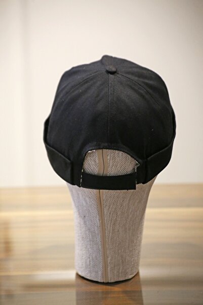 Özgöksu Şapka Pamuklu Docker Şapka Kısa Şapka Arkası Ayarlı Sipersiz Şapka