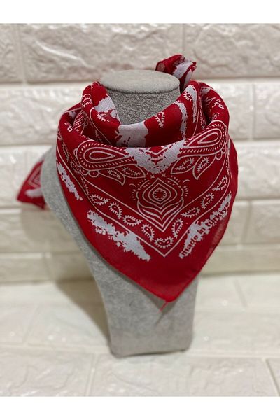 sema aksesuar Unisex Ethnic Patterned Cotton Scarf - Bandana