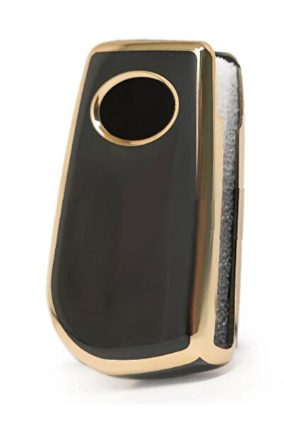 bigkey Toyota Corolla Auris Yaris Carcasă Nano Cheie cu 3 Butoane Negru Aur