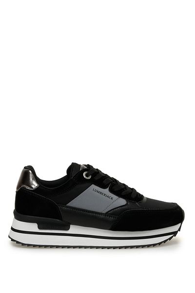 lumberjack CENILA 3FX SİYAH DOLGU TABAN CONFORT CASUAL KADIN SNEAKER
