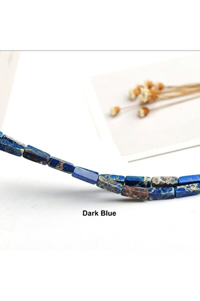 RLX BUJİTERİ الحجر الطبيعي المسطح فاراسايت الأزرق - مادة المجوهرات