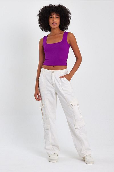 ALEXANDERGARDI ALEXANDERGARDİ SQUARE COLLAR CROP ATHLETE (A90779-S)