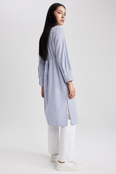 DeFacto Relax Fit Poplin Long Sleeve Shirt Tunic A8510ax23sm