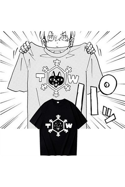 Touz Μπλουζάκι με τυπωμένο μαύρο Unisex Oversize σύμβολο Blunt Blunt Tokyo Revengers