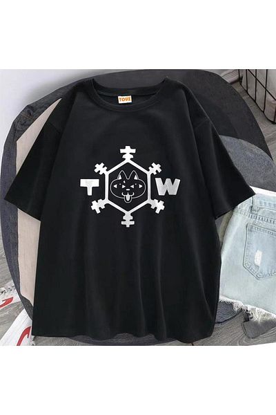Touz Μπλουζάκι με τυπωμένο μαύρο Unisex Oversize σύμβολο Blunt Blunt Tokyo Revengers