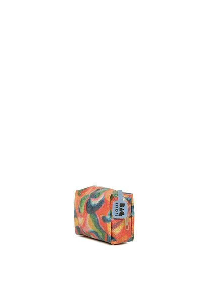 Bagmori Orange Women's Patterned Zippered Makeup Bag M000007999