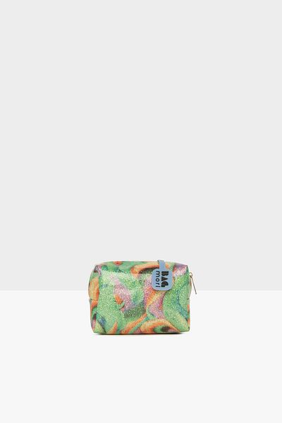 Bagmori Green Women's Patterned Zippered Makeup Bag M000008000