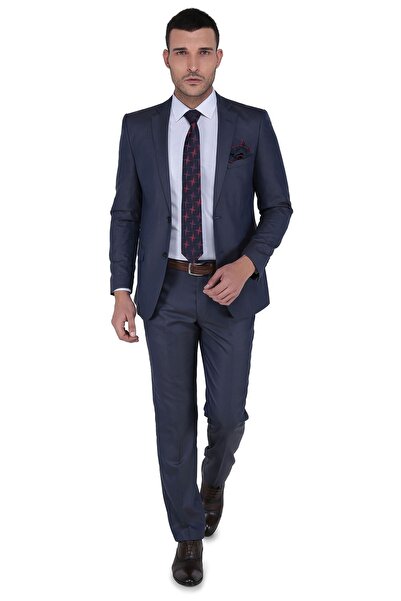 Buenza Erkek Bnz Moreno Slim Fit Mono Tk Yrt Takım Elbise Kahverengi-3B6M0444...