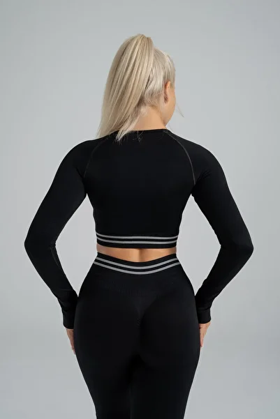 GYMXPRO Seamless Seamless Sportsman Fitness Long Sleeve Crop
