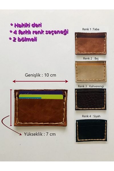 Bonvii Int Card Holder Genuine Leather 2 Compartments