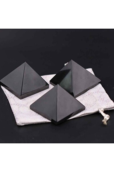 MYTAKIAĞACIMFH Turmalin Taşı Siyah Doğal Taş Piramit Parça Ham Kütle Yoga Med...