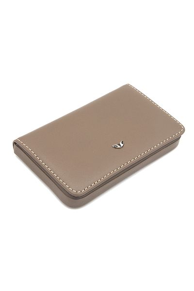 Tergan Δερμάτινη θήκη επαγγελματικής κάρτας Unisex Sand 01546B73